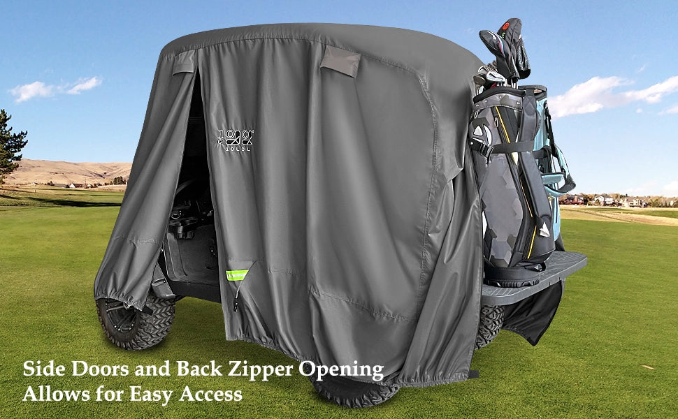 10L0L golf cart cover with door