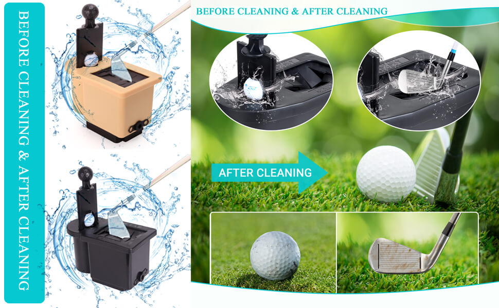 Golf ball and club cleaning kit