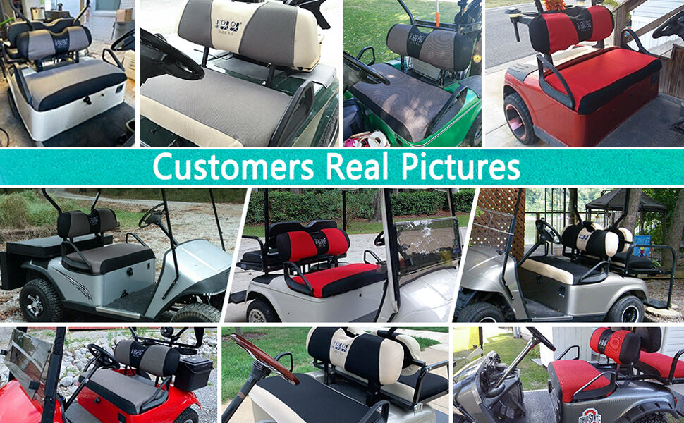 Golf Cart Seat Cover Customer Real Photos