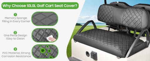 Golf cart seat cover waterproof and sterilized