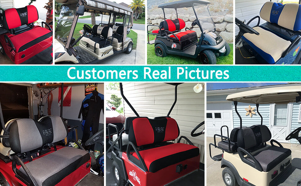 Golf Cart Seat Cover Customer Photos