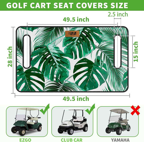 10L0L Universal Golf Cart Blanket Seat Cover Cushion Cover