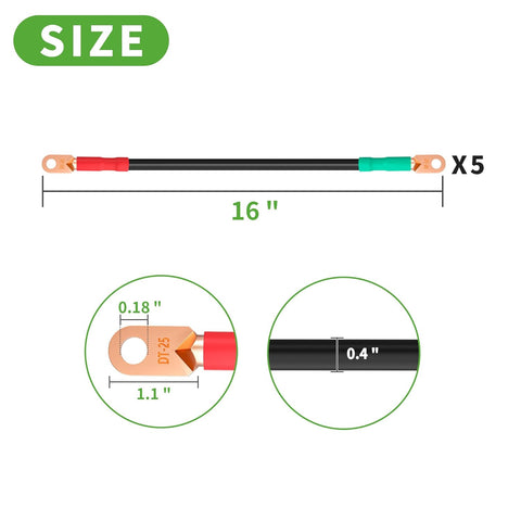 4 Gauge Golf Cart Battery Cable Size