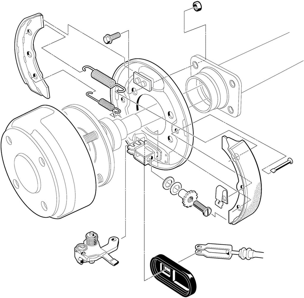 Brake pad installation diagram