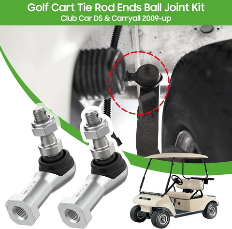Golf Cart Thread Tie Rod End Kit for Club Car DS & Carryall 2009-up