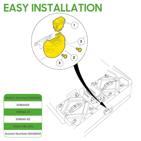 Golf cart forward and reverse switch dimensions