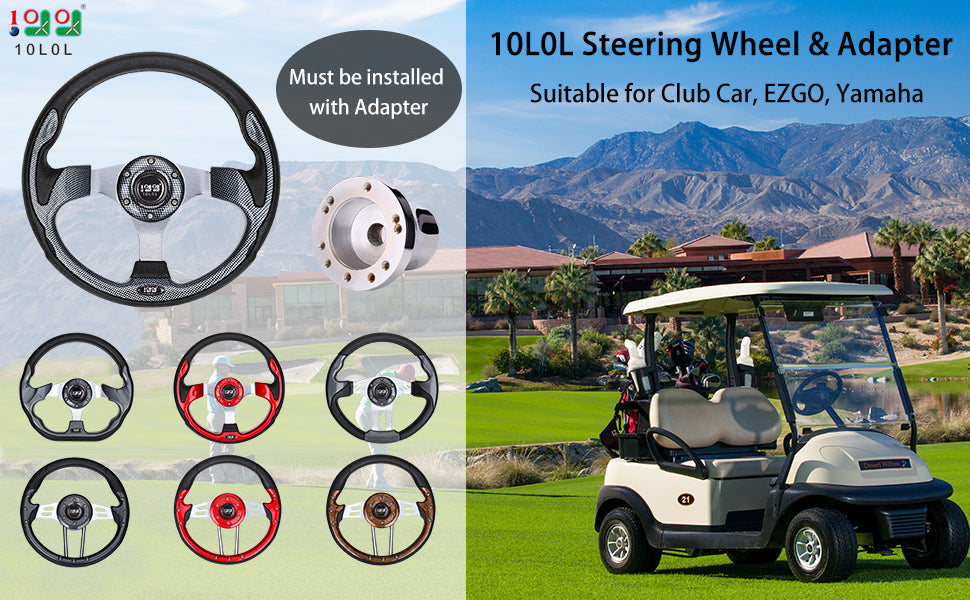 10L0L GOLF CART STEERING WHEEL COLOR