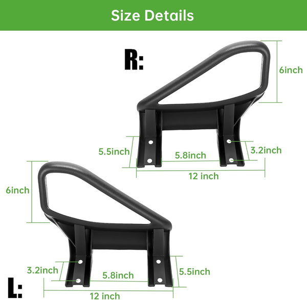 golf cart front seat arm rest Dimensions