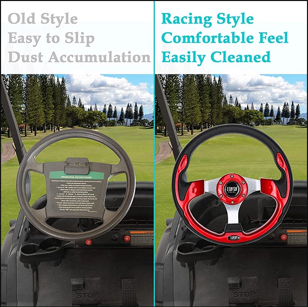 Golf cart steering wheel