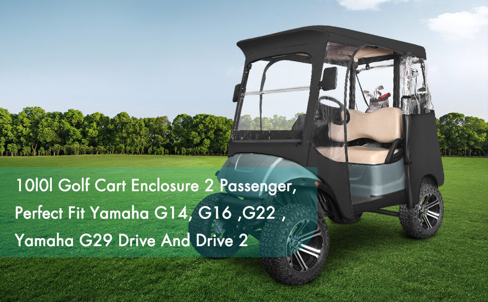 10L0L Golf Cart Covers for 2 Passenger Yamaha G14 G16 G22 G29 Drive 2