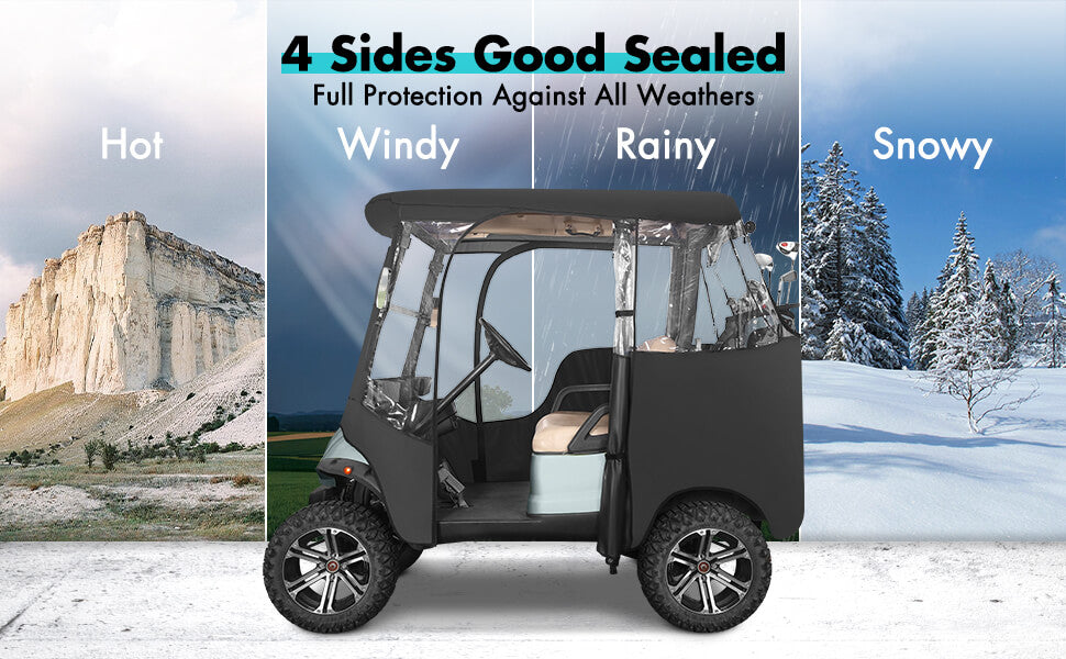 Golf Cart Waterproof Rain Enclosure