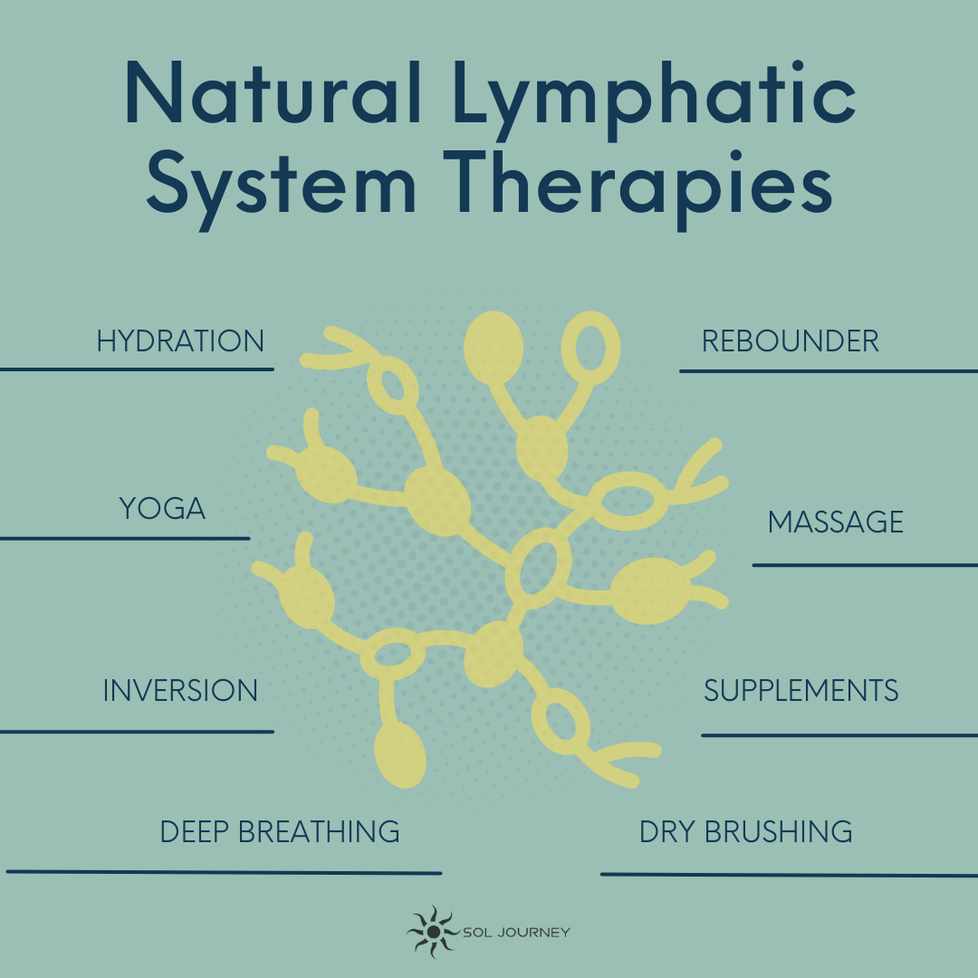 Detox, lymphatic, system, naturally, therapies,  infograhic
