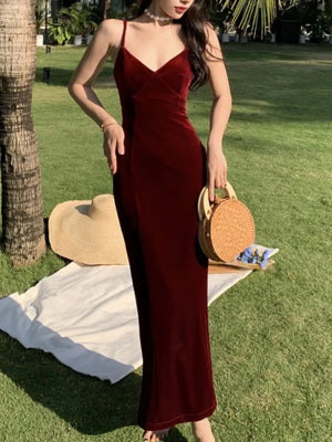 RAROVE- Spring Outfits 2024 Trends Fashion Classy Prom Dresses 2024 Women Fashion New Sexy Elegant Casual Party Dress Summer Sleeveless Solid Chic Slim Birthday Prom Robe Female Vestidos New - Rarove