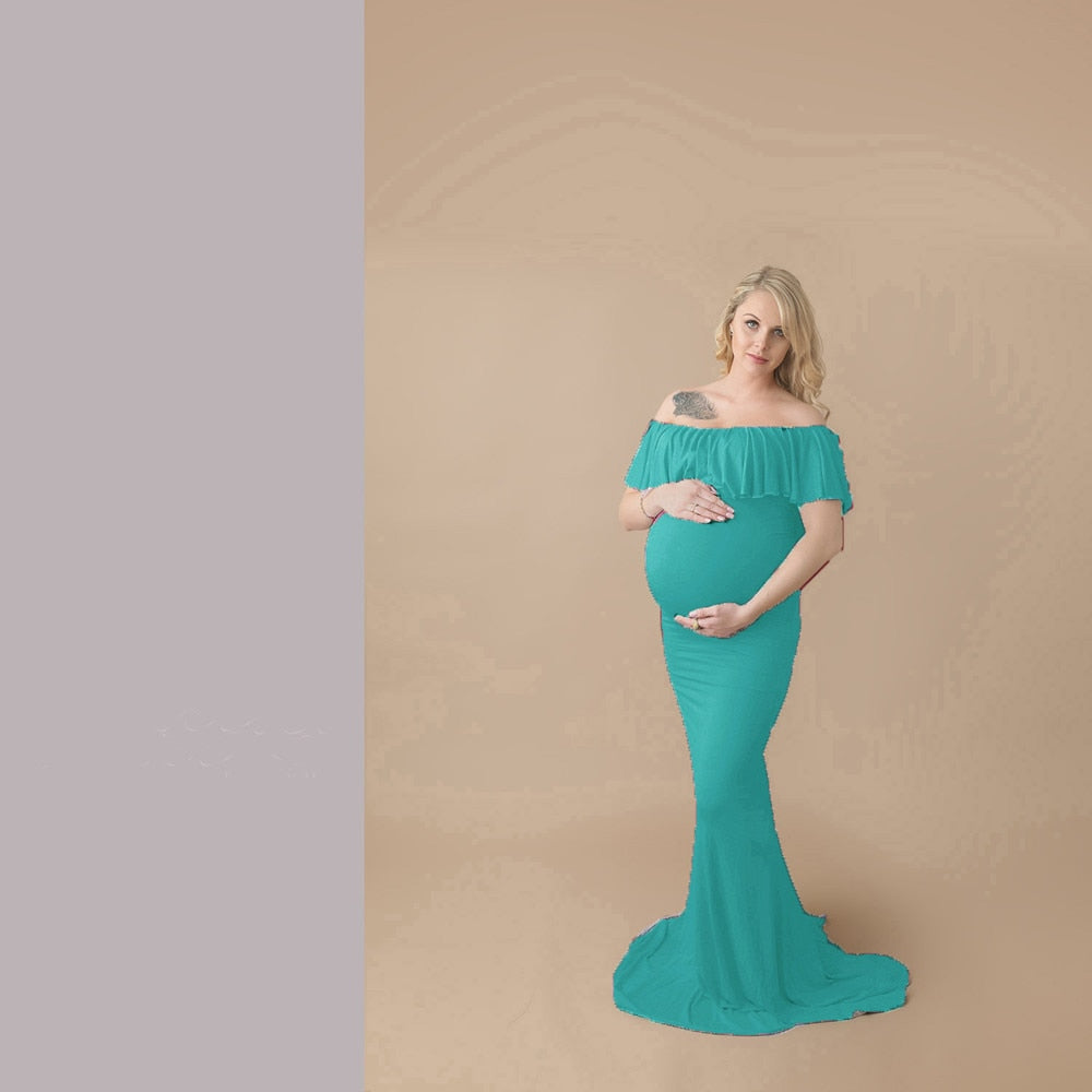 Shoulderless Maternity Dresses For Photo Shoot Maternity Photography P ...
