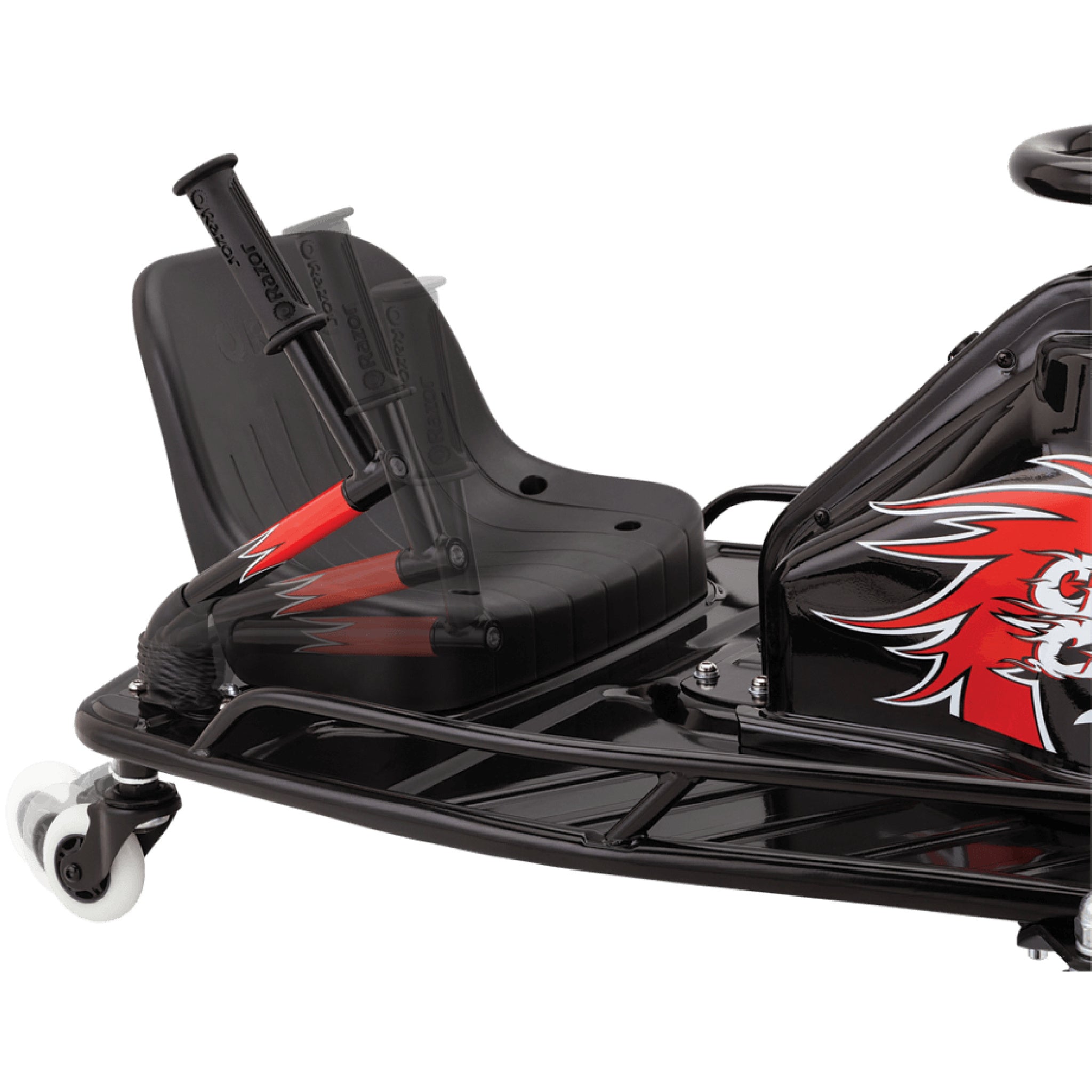 razor crazy cart dlx 24v electric drifting go kart