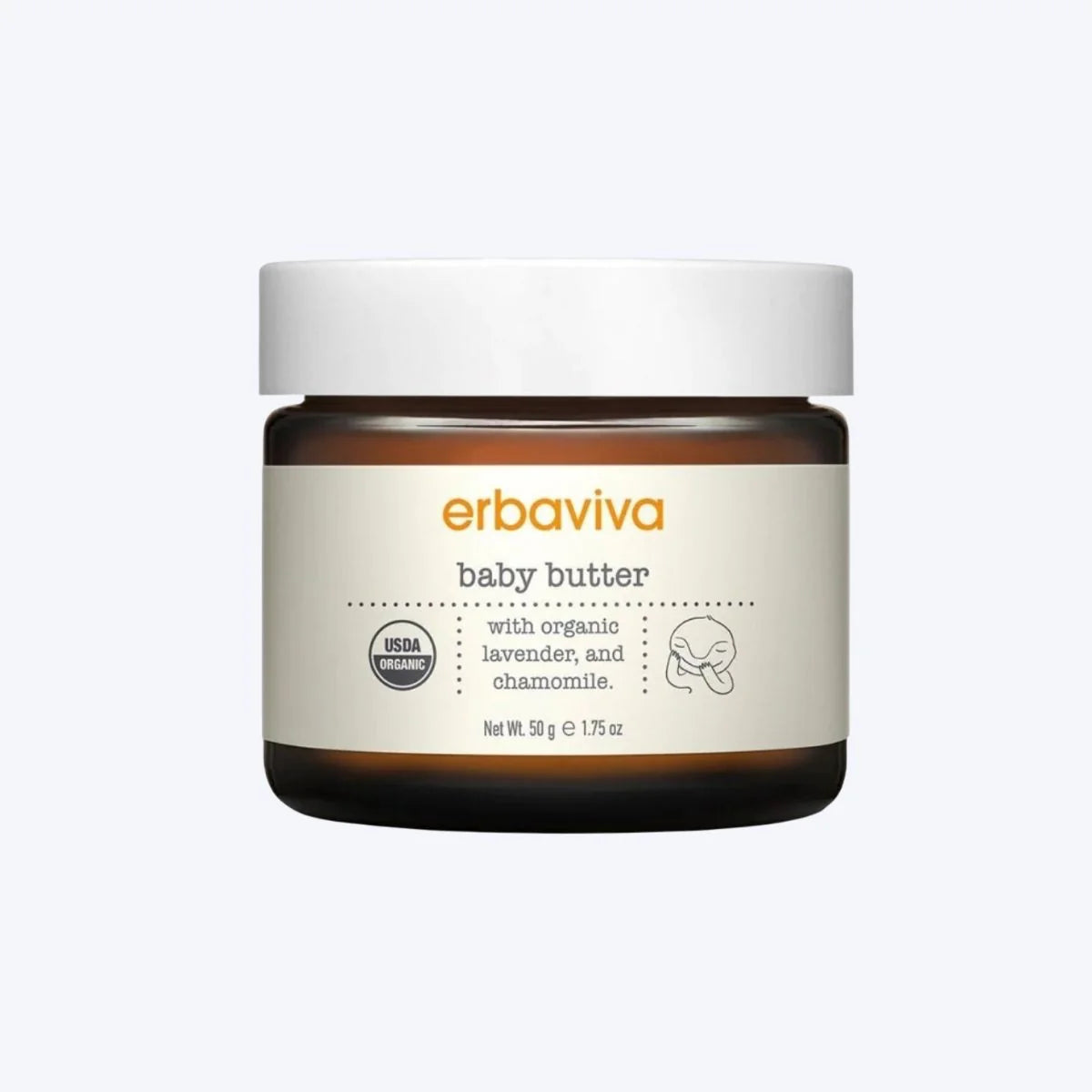 Baby butter skin cream for sensitive baby skin by Erbaviva