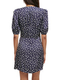 Maje | Horse Print Jacquard Dress In Navy Horses | Maje Forward