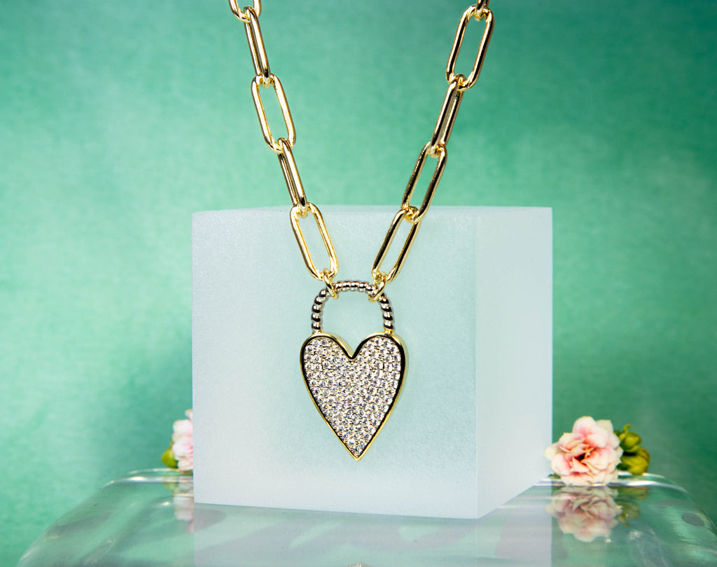 Girlfriend Heart Necklace, Delicate Heart Necklace for Girlfriend, Necklace  for Queen | Custom Heart Design