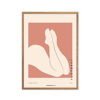 Curves Rosa Plakat, A4 - plakatwerket