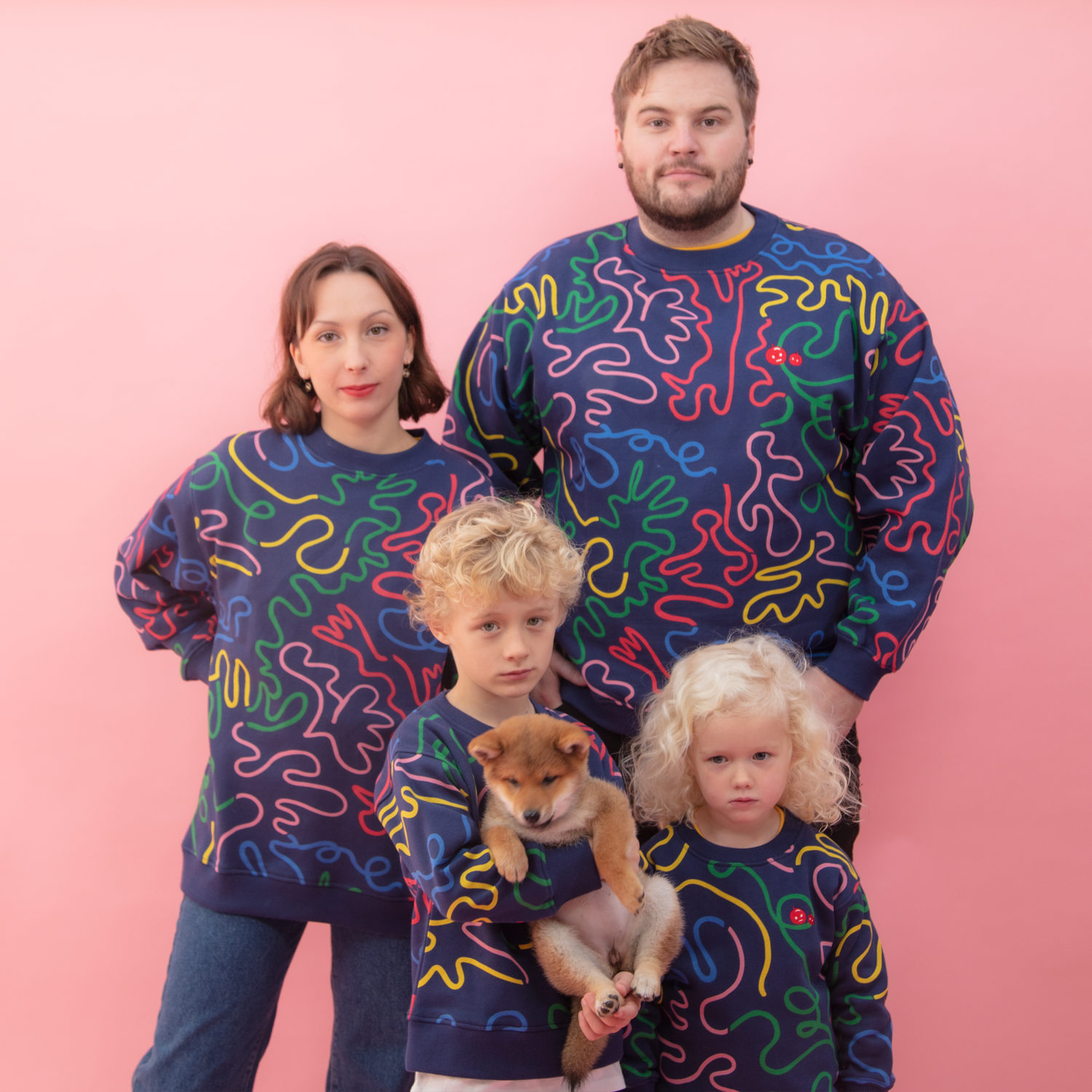Adult Squiggle Sweater | Irish Designer | Banana Berry Design