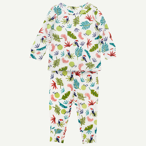 Boys Baby Organic Cotton Toucan Print Pajamas