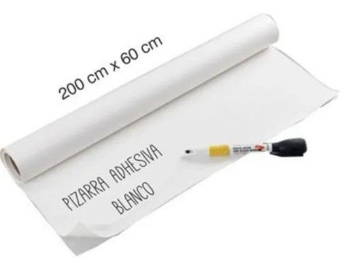 Papel adhesivo de pizarra extraíble de grande a prueba de agua 45 x 100 cm  45 x 100 cm blanco Zulema Papel adhesivo de pizarra
