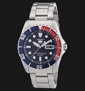 Seiko 5 Sports Pepsi Sea Urchin Automatic Men's Watch SNZF15K1 – Prestige