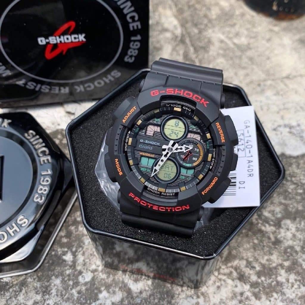 Casio G-Shock Standard Analog-Digital Basic Color Black Watch GA140 ...