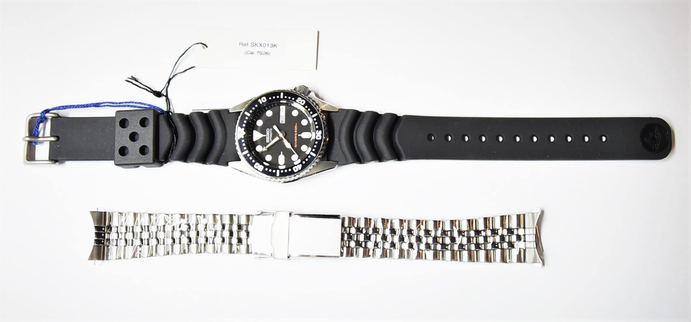 Seiko Black SKX 200M Diver's Junior Size Rubber Strap+All Stainless St –  Prestige