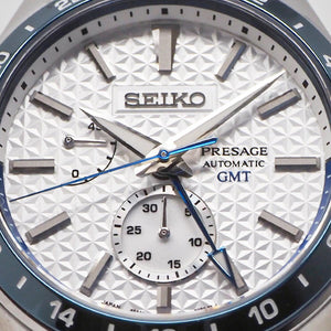 Seiko Presage Sharp Edged Series Limited Edition Asanoha White GMT Men –  Prestige