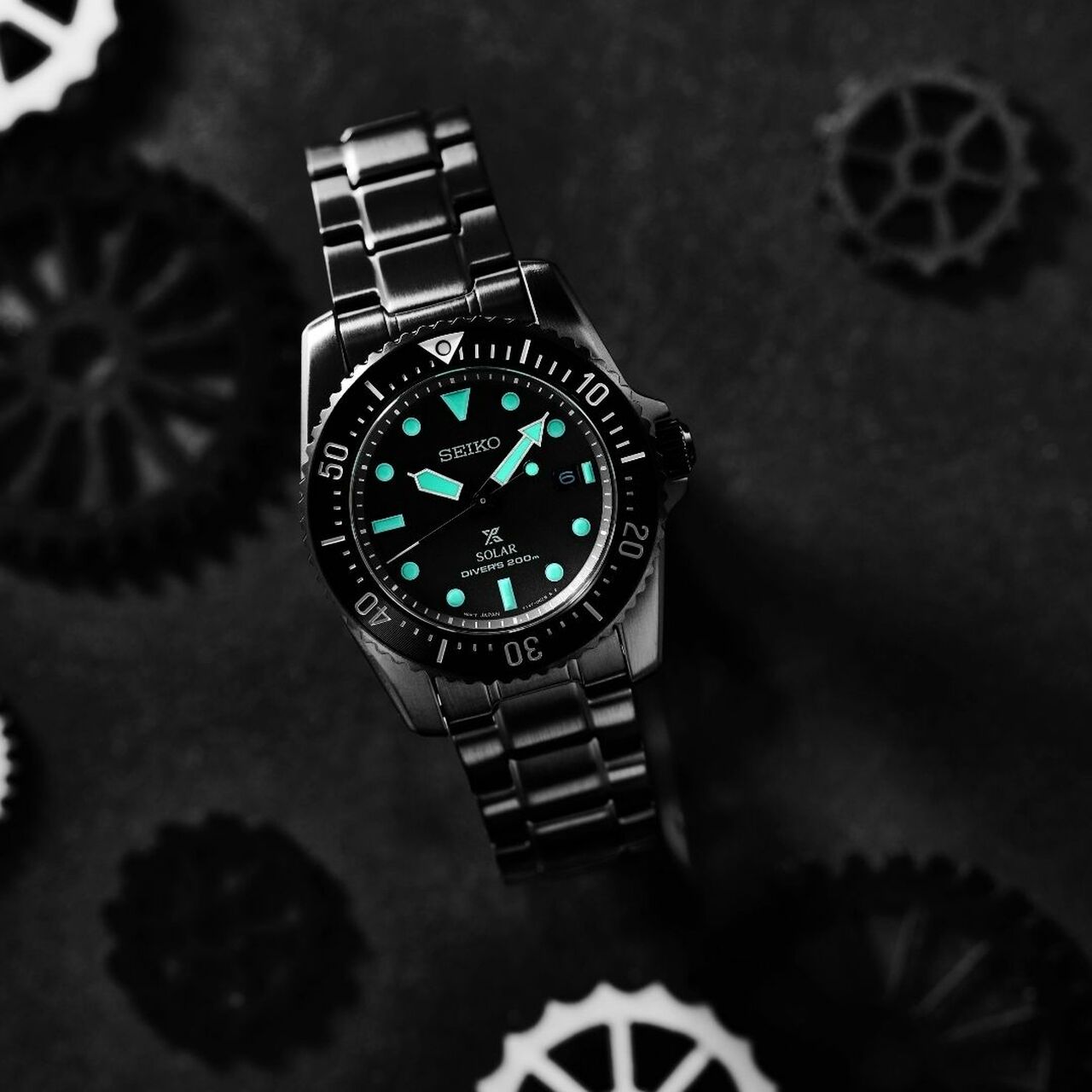 Seiko Prospex LE Black Series Night Vision Compact Solar Diver's 1965 –  Prestige