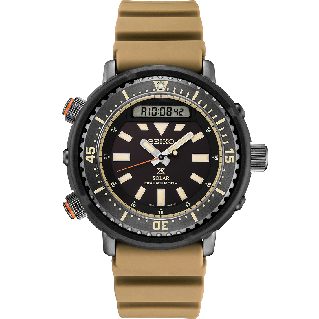 Seiko Urban Safari Series Arnie Solar Tuna Desert Beige Diver's Men's –  Prestige