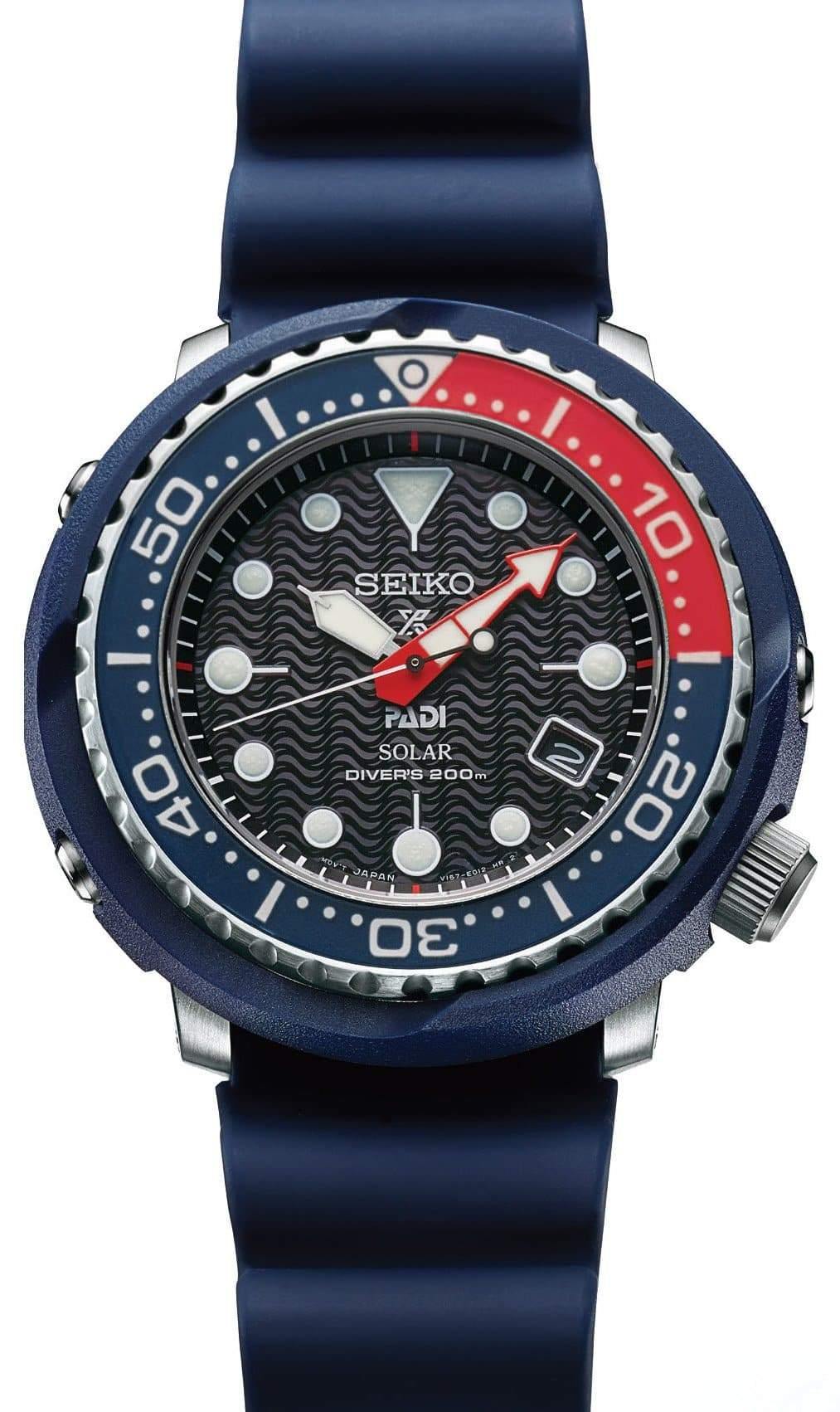 Seiko Special Edition PADI Solar Tuna Prospex Diver's Men's Rubber Str –  Prestige