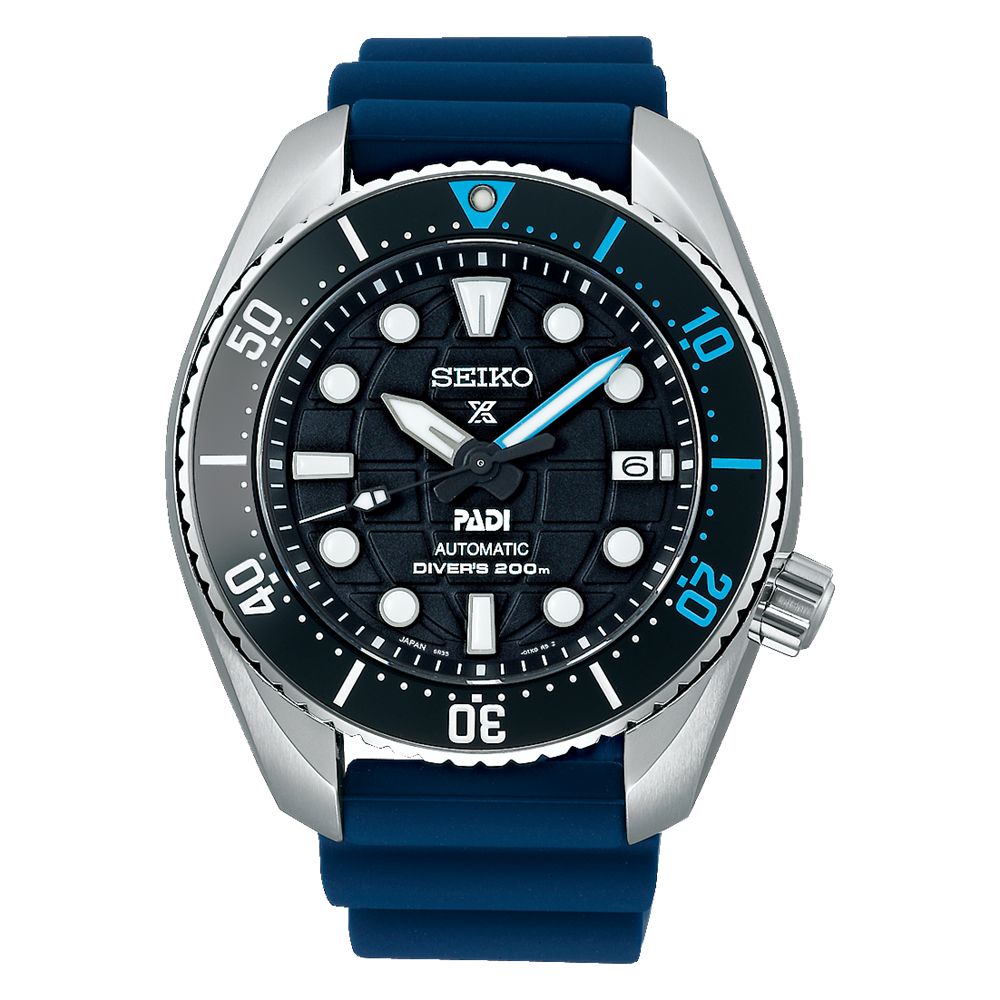 Seiko Prospex PADI SE King Sumo Gradation Diver's Men's Blue Rubber St –  Prestige