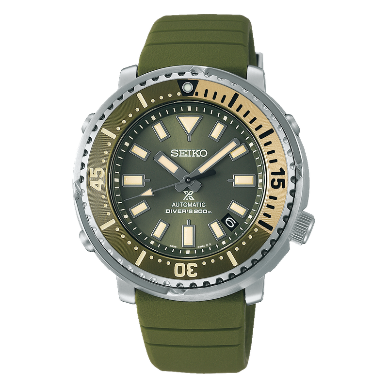 Seiko Prospex Men's Urban Safari Olive Green Baby Tuna Watch SRPF83K1 –  Prestige