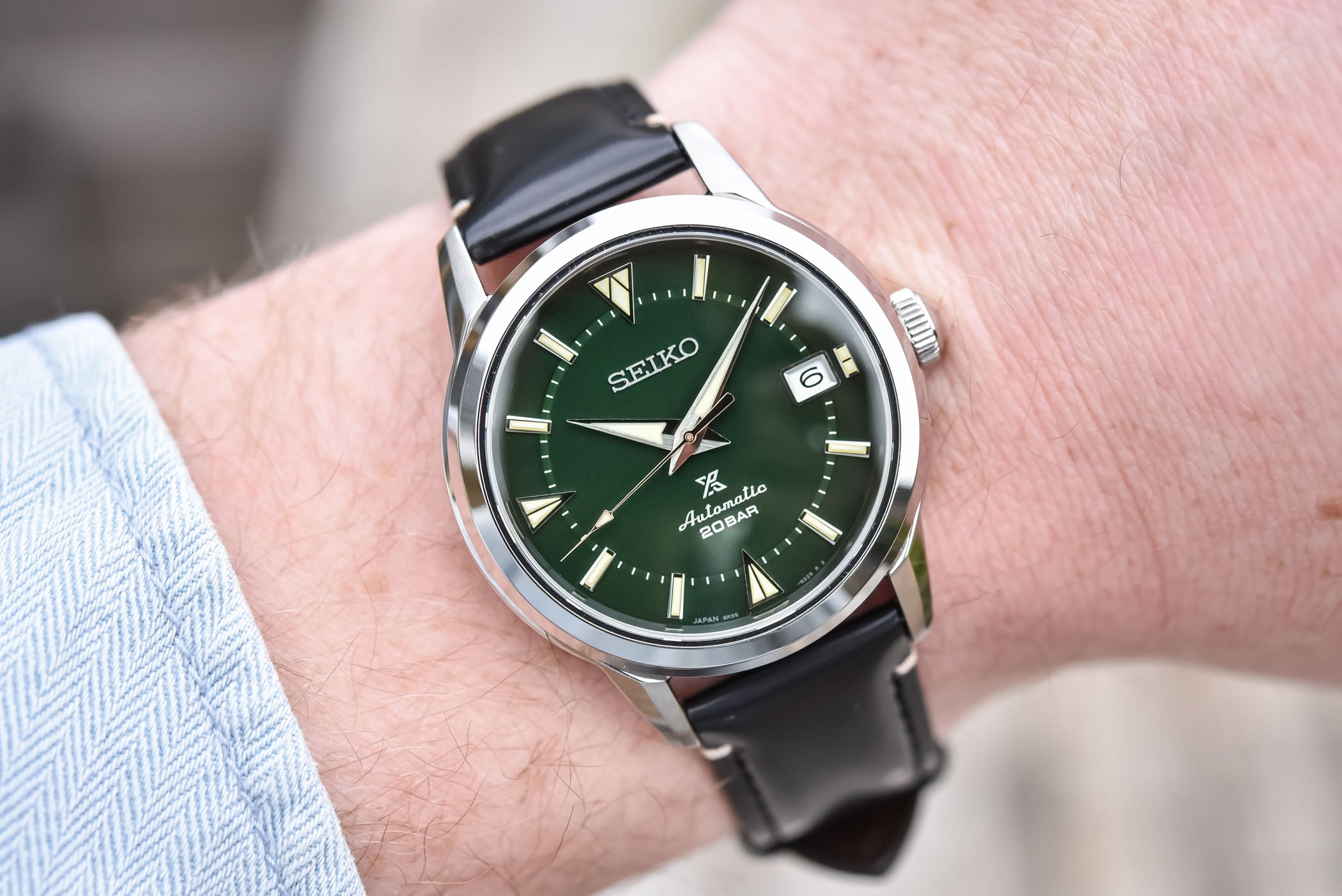 Seiko Japan Made Prospex 1959 Baby Alpinist Green Men's Leather Watch –  Prestige