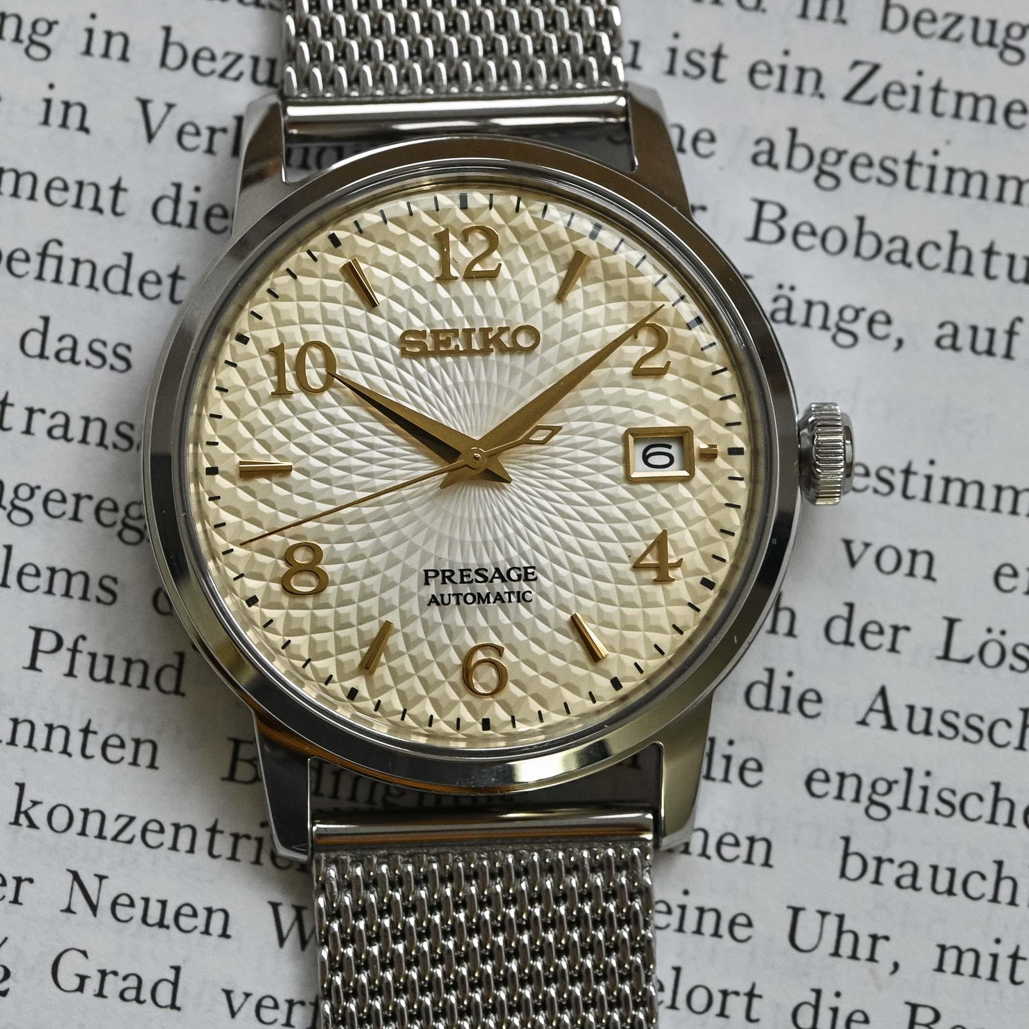 Seiko Presage Cocktail Time Champange Margarita Men's Watch SRPF37J1 –  Prestige