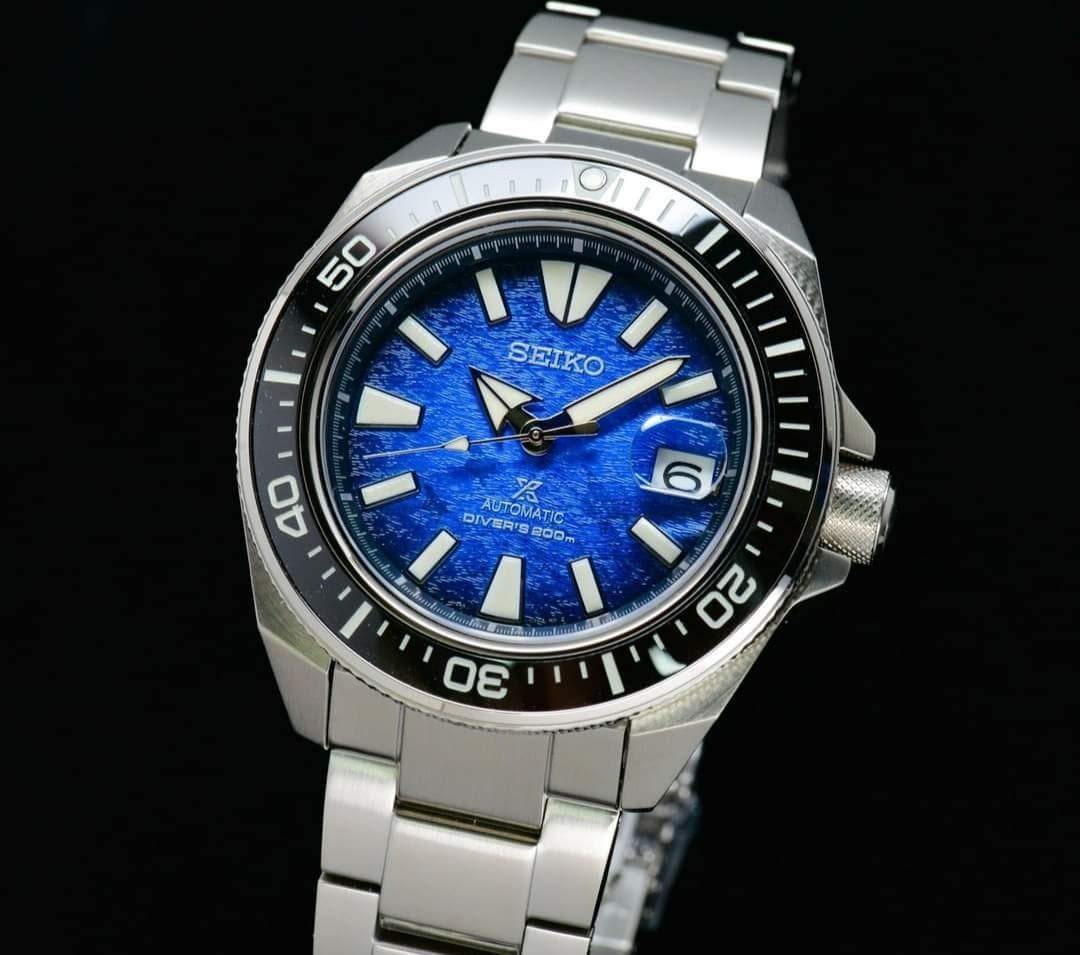 Seiko SE Save the Ocean Manta Ray King Samurai Diver's Men's Watch ...