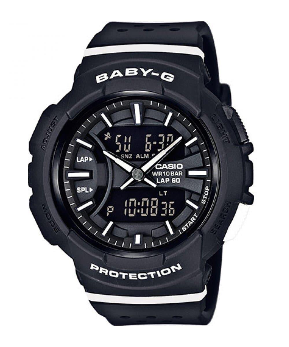 Casio Baby-G BGS Step Tracker Analog-Digital Black x Neon Green Accents  Watch BGS100-1ADR – Prestige