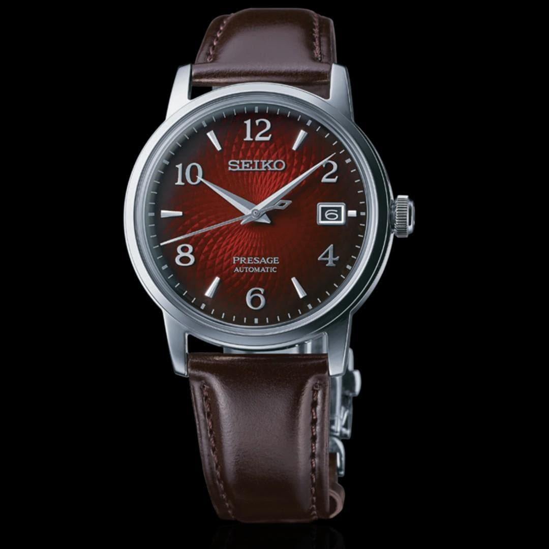 Seiko Presage Cocktail Time The Negroni Red Men's Leather Strap Watch –  Prestige