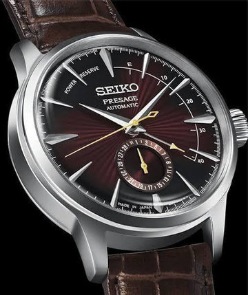 Seiko Japan Made Presage Cocktail w/ Pow. Res. Indicator Black Cat Mar –  Prestige