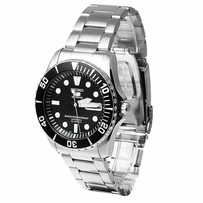 Seiko 5 Sports Black Sea Urchin Automatic Men's Watch SNZF17K1 – Prestige