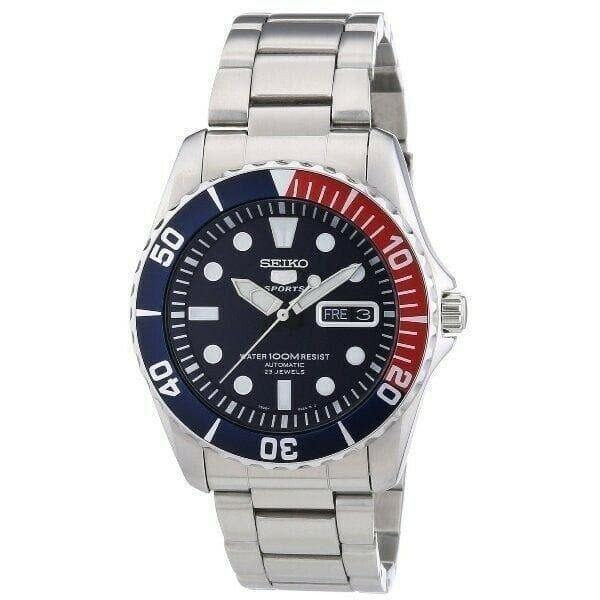 Seiko 5 Sports Pepsi Sea Urchin Automatic Men's Watch SNZF15K1 – Prestige