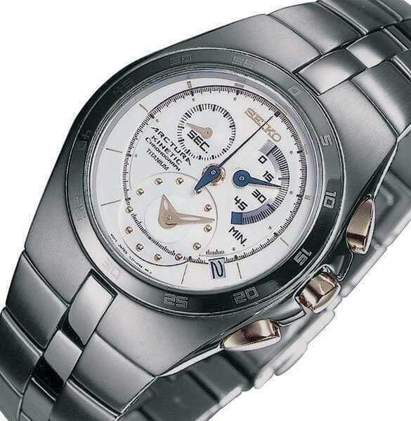 Seiko Arctura 40th Anniversary Edition Kinetic Chrono Titanium Watch S –  Prestige