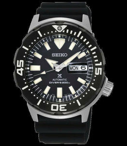 Seiko Black Monster Gen 4 Diver's 200M Men's Rubber Strap Watch SRPD27 –  Prestige