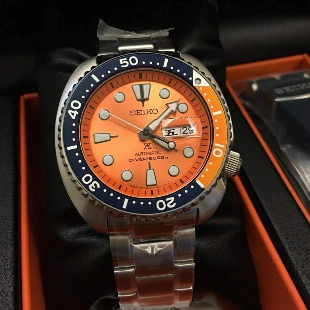 Seiko Japan Made Limited Edition Nemo Orange Turtle 200M Men's Watch S –  Prestige