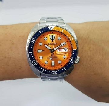 Seiko Japan Made Limited Edition Nemo Orange Turtle 200M Men's Watch S –  Prestige