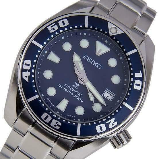 Seiko JDM Blumo Blue Sumo Men's Stainless Steel Watch SBDC033 – Prestige