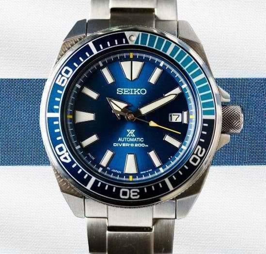 Seiko Limited Edition Blue Lagoon Samurai Prospex Diver's Men's Stainl –  Prestige