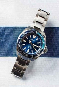 Seiko Limited Edition Blue Lagoon Samurai Prospex Diver's Men's Stainl –  Prestige